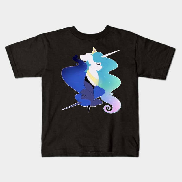 The Royal Pair Kids T-Shirt by beashay